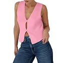BZB Sweater Vest Women 2025 Summer Basic