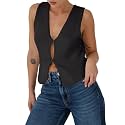 BZB Sweater Vest Women 2025 Summer Basic