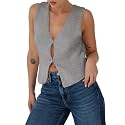 BZB Sweater Vest Women 2025 Summer Basic