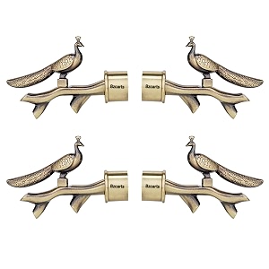 curtain holders and rod brackets set  wall mounted double holder hooks accessories for parda window screen hangers no drill end cap