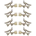 Curtain Holders and Rod Brackets Set – Wall Mounted Double Holder Hooks, Accessories for Parda, Window Screen Hangers, No Drill End Cap