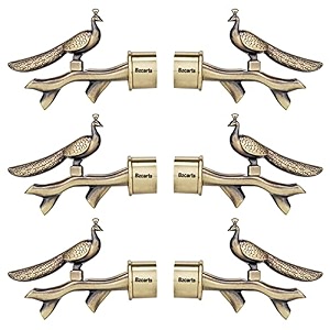 curtain holders and rod brackets set  wall mounted double holder hooks accessories for parda window screen hangers no drill end cap