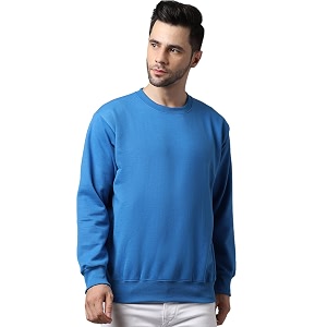 BZR-Mens Fleece Round Neck Regular Sweatshirt Sw