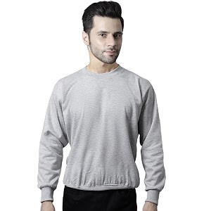 BZR-Mens Fleece Round Neck Regular Sweatshirt Sw