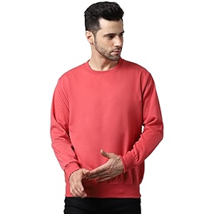 BZR-Mens Fleece Round Neck Regular Sweatshirt Sw