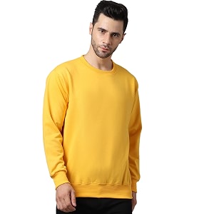 BZR-Mens Fleece Round Neck Regular Sweatshirt Sw