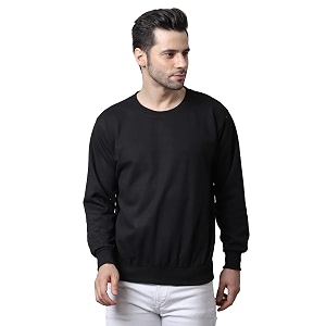 BZR-Mens Fleece Round Neck Regular Sweatshirt Sw