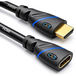 campe cne513096 hdmi extension cable male to female pack of 10 black