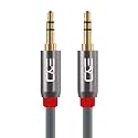 C&amp;E CNE722863 50ft(15.2M) 3.5mm Aux Male to Male Extension Stereo Audio Cable Grey (50 Feet/15.2 Meters) Compatible for iPhone, iPad or Smartphones, Tablets, Media Players
