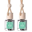 CANDECraftCo 2 Pack Hanging Car Air Freshener Diffuser for Essential Oils