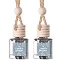 CANDECraftCo 2 Pack Hanging Car Air Freshener Diffuser for Essential Oils