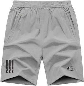 c blue solid men black sports shorts