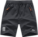 C BLUE Solid Men Black Sports Shorts