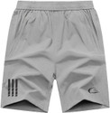 C BLUE Solid Men Black Sports Shorts