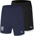 C BLUE Pack of 2 Solid Men Blue, Dark Grey Sports Shorts