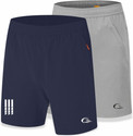 C BLUE Pack of 2 Solid Men Blue, Dark Grey Sports Shorts