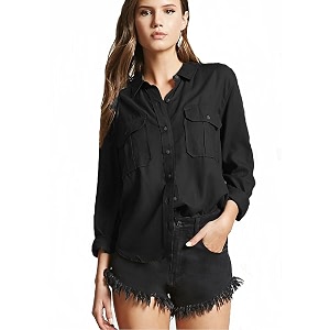 C.Cozami Regular Fit Double Pocket Casual Women