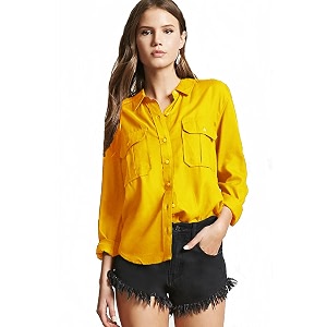 C.Cozami Regular Fit Double Pocket Casual Women