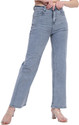 A C CREATION Women Wide Leg High Rise Grey Jeans