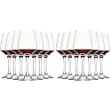 C CREST Wine Glasses Set of 8, 12oz, Lead-free, Clear, Durable Glassware (Pack of 2)