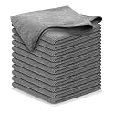 C.HERRY Microfiber Cloth - 4 pcs 40×40-340 GSM ! Thick Lint &amp; Streak-Free Multipurpose Cloths - Automotive Microfibre for Car Cleaning Polishing Washing &amp; Detailing