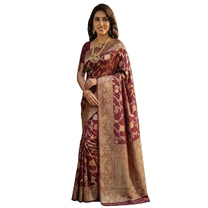 c j enterprise women39s pure soft silk saree with blouse piece for wedding veil