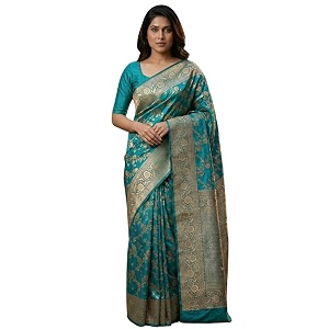 c j enterprise women39s pure soft silk saree with blouse piece for wedding veil