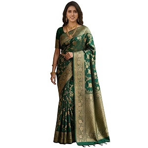 c j enterprise women39s pure soft silk saree with blouse piece for wedding veil