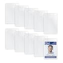 C-Line Heavy Duty Vinyl Badge Holders, Vertical, 2.38 x 3.38 Inches, 100 per Pack, Clear (88617)