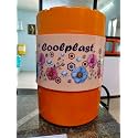 C_O_O_L_P_L_A_S_T-18Litre Cool/Chilled Water Jar Insulated Plastic Dispenser Container with Tap (Orange) Pack of 1