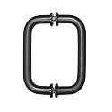 C.R. LAURENCE SDPR6BL CRL Black 6" Tubular Back-to-Back 3/4" Diameter Shower Door Pull Handles