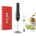CÜRAA Coffee Frother Electric | Rechargeable, 3-Speed Milk Frother for Coffee with Stand | Handheld Coffee Beater Electric for Lattes, Cappuccino & Hot Chocolate | By Chef Sanjyot Keer