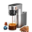 C1 Pro Compact Mini Espresso Machine with NS Capsule & Ground Coffee, Rechargeable Portable Espresso Maker, Electric Small Espresso Machine for Travel RV Car Camping Hiking Office Home with Rich Crema