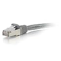 C2G 00780 Cat6 Cable - Snagless Shielded Ethernet Network Patch Cable, Gray (7 Feet, 2.13 Meters)
