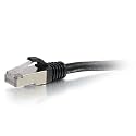 C2G 00815 Cat6 Cable - Snagless Shielded Ethernet Network Patch Cable, Black (8 Feet, 2.43 Meters)