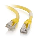 C2G 00875 Cat6 Cable - Snagless Shielded Ethernet Network Patch Cable, Yellow (35 Feet, 10.66 Meters)