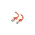 C2G 00882 Cat6 Cable - Snagless Shielded Ethernet Network Patch Cable, Orange (7 Feet, 2.13 Meters)