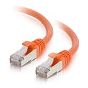 C2G 00895 Cat6 Cable - Snagless Shielded Ethernet Network Patch Cable, Orange (30 Feet, 9.14 Meters)