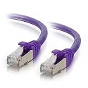 C2G 00898 Cat6 Cable - Snagless Shielded Ethernet Network Patch Cable, Purple (2 Feet, 0.60 Meters)