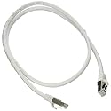 C2G 00916 Cat6 Cable - Snagless Shielded Ethernet Network Patch Cable, White (3 Feet, 0.91 Meters)