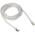 C2G 00925 Cat6 Cable - Snagless Shielded Ethernet Network Patch Cable, White (14 Feet, 4.26 Meters)