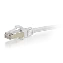 C2G 00926 Cat6 Cable - Snagless Shielded Ethernet Network Patch Cable, White (15 Feet, 4.57 Meters)