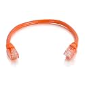 C2G 00957 Cat6 Cable - Snagless Unshielded Ethernet Network Patch Cable, Orange (6 Inches)