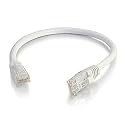 C2G 00959 Cat6 Cable - Snagless Unshielded Ethernet Network Patch Cable, White (6 Inches)