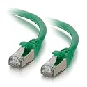 C2G 00982 Cat6 Cable - Snagless Shielded Ethernet Network Patch Cable, Green (6 Inches)