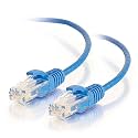 C2G 01071 Cat6 Cable - Snagless Unshielded Slim Ethernet Network Patch Cable, Blue (6 Inches)