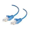 C2G 01077 Cat6 Cable - Snagless Unshielded Slim Ethernet Network Patch Cable, Blue (4 Feet, 1.21 Meters)