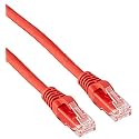 C2G 03998 Cat6 Cable - Snagless Unshielded Ethernet Network Patch Cable, Red (2 Feet, 0.60 Meters)