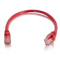C2G 04006 Cat6 Cable - Snagless Unshielded Ethernet Network Patch Cable, Red (30 Feet, 9.14 Meters)