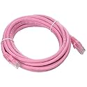 C2G 04053 Cat6 Cable - Snagless Unshielded Ethernet Network Patch Cable, Pink (12 Feet, 3.65 Meters)